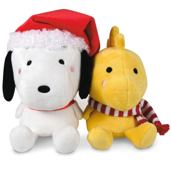 Snoopy and Woodstock Plush Pair Peanuts Hallmark Better Together Holiday New - Picture 1 of 4